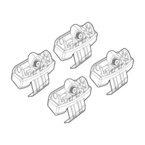 Nordrive Πόδια για Μπάρες Οροφής Kit Άκρα-Πόδια για Μπάρες Bmw X2 F39 2018 4τμχ 4τμχ Κωδικός: N21233