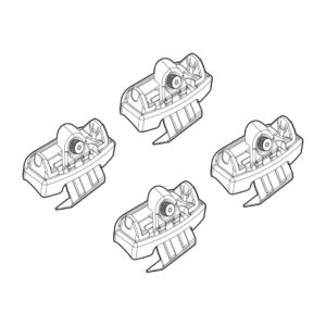 Nordrive Πόδια για Μπάρες Οροφής Kit Άκρα-Πόδια για Μπάρες Opel Corsa F 5D/Peugeot 208 5D 2019 4τμχ 4τμχ Κωδικός: N21234