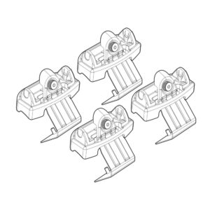 Nordrive Πόδια για Μπάρες Οροφής για Opel Mokka 2020+ 4τμχ Κωδικός: N21240