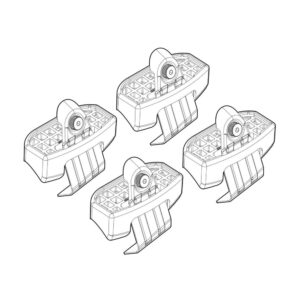 Nordrive Πόδια για Μπάρες Οροφής για Mazda Cx-30 2019+ 4τμχ Κωδικός: N21241