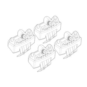 Nordrive Πόδια για Μπάρες Οροφής Audi A3 052020 4τμχ Κωδικός: N21245