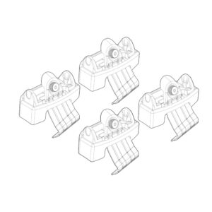 Nordrive Πόδια για Μπάρες Οροφής Toyota Yaris Mazda 2 4τμχ Κωδικός: N21247