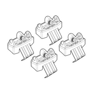 Nordrive Πόδια για Μπάρες Οροφής 4τμχ Κωδικός: N21249