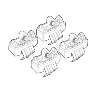 Nordrive Πόδια για Μπάρες Οροφής Audi Q3 102019 4τμχ Κωδικός: N21250