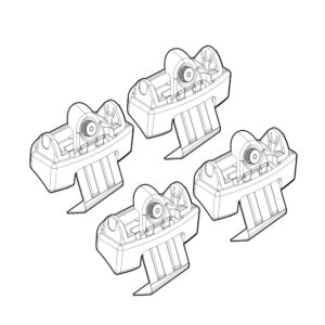 Nordrive Πόδια για Μπάρες Οροφής 2022 4τμχ Κωδικός: N21254