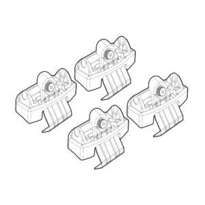 Nordrive Πόδια για Μπάρες Οροφής Citroen DS4 4τμχ Κωδικός: N21258