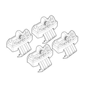 Nordrive Πόδια για Μπάρες Οροφής 4τμχ Κωδικός: N21259