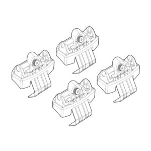 Nordrive Πόδια για Μπάρες Οροφής Opel Frontera Citroen C3 / C3 Aircross 4τμχ Κωδικός: N21272