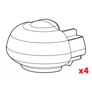 Nordrive Καπάκια Σχάρας Αυτοκινήτου Ανταλλακτικά Καπάκια για Μπάρες Οροφής Alumia/Rail-Pro/In-Rail Alu 4τμχ 4τμχ Κωδικός: N99994