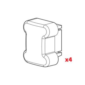 Nordrive Καπάκια Σχάρας Αυτοκινήτου Ανταλλακτικές Τάπες για Μπάρες Μεταλλικές Kargo 4τμχ 4τμχ Κωδικός: N99996