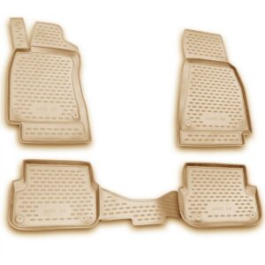 Novline Σετ Μπροστινά και Πίσω Πατάκια 4τμχ Τύπου Σκαφάκι για Audi A6 2006-2011 Μπεζ Κωδικός: NLC.04.08.212