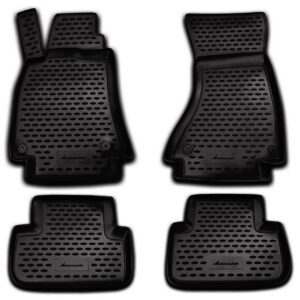 Novline Σετ Μπροστινά και Πίσω Πατάκια 4τμχ Τύπου Σκαφάκι για Audi A4 2015+ Μαύρα Κωδικός: NLC.04.09.210