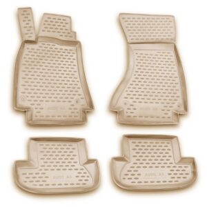 Novline Σετ Μπροστινά και Πίσω Πατάκια 4τμχ Τύπου Σκαφάκι για Audi A5 2009-2016 Μπεζ Κωδικός: NLC.04.11.212