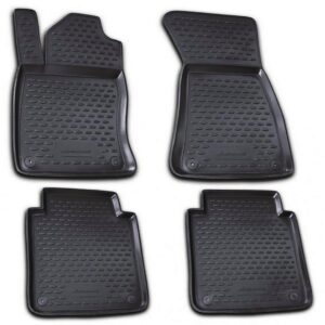 Novline Σετ Μπροστινά και Πίσω Πατάκια 4τμχ για Audi A8 2002-2009 Μαύρα Κωδικός: NLC.04.13.210