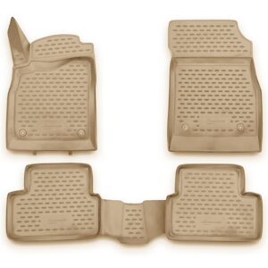 Novline Σετ Μπροστινά και Πίσω Πατάκια 4τμχ Τύπου Σκαφάκι για Chevrolet Cruze 2009-2015 Μπεζ Κωδικός: NLC.08.13.212K