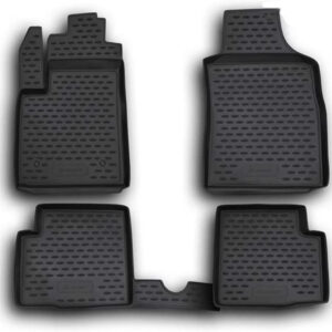 Novline Σετ Μπροστινά και Πίσω Πατάκια 4τμχ Τύπου Σκαφάκι για Fiat 500 2007-2015 Μαύρα Κωδικός: NLC.15.16.210K