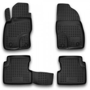 Novline Σετ Μπροστινά και Πίσω Πατάκια 4τμχ Τύπου Σκαφάκι για Ford Focus 2004-2011 Μαύρα Κωδικός: NLC.16.03.210