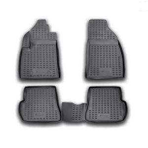 Novline Σετ Μπροστινά και Πίσω Πατάκια 4τμχ Τύπου Σκαφάκι για Ford Fiesta 2002+ Μαύρα Κωδικός: NLC.16.06.210