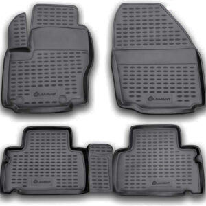 Novline Σετ Μπροστινά και Πίσω Πατάκια 4τμχ Τύπου Σκαφάκι για Ford S-Max Μαύρα Κωδικός: NLC.16.12.210