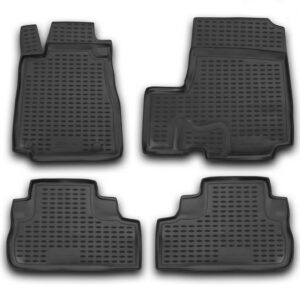 Novline Σετ Μπροστινά και Πίσω Πατάκια 4τμχ Τύπου Σκαφάκι για Honda CR-V 2007-2012 Μαύρα Κωδικός: NLC.18.15.210K