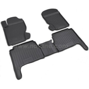 Novline Σετ Μπροστινά και Πίσω Πατάκια 4τμχ Τύπου Σκαφάκι για Kia Sorento 2009+ Μαύρα Κωδικός: NLC.25.19.210
