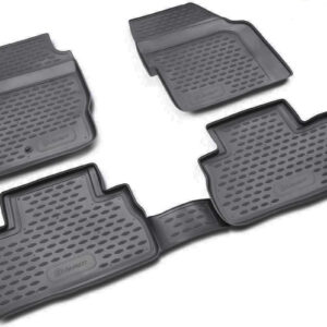 Novline Σετ Μπροστινά και Πίσω Πατάκια 4τμχ Τύπου Σκαφάκι για Land Rover Freelander 2007-2013 Μαύρα Κωδικός: NLC.28.02.210