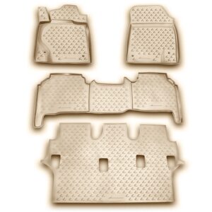 Novline Σετ Μπροστινά και Πίσω Πατάκια 4τμχ Τύπου Σκαφάκι για Lexus LX 2007+ Μπεζ Κωδικός: NLC.29.07.212K