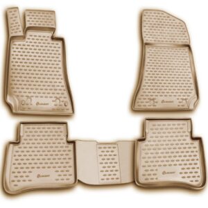 Novline Σετ Μπροστινά και Πίσω Πατάκια 4τμχ Τύπου Σκαφάκι για Mercedes-Benz E Class 2009-2016 Μπεζ Κωδικός: NLC.34.16.212K