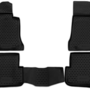 Novline Σετ Μπροστινά και Πίσω Πατάκια 4τμχ Τύπου Σκαφάκι για Mercedes-Benz C Class 2007-2014 Μαύρα Κωδικός: NLC.34.27.210K