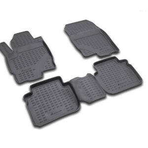 Novline Σετ Μπροστινά και Πίσω Πατάκια 4τμχ Τύπου Σκαφάκι για Mitsubishi Colt 2008+ Μαύρα Κωδικός: NLC.35.02.210