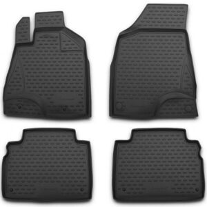 Novline Σετ Μπροστινά και Πίσω Πατάκια 4τμχ Τύπου Σκαφάκι για Nissan NP300 2008+ Γκρι Κωδικός: NLC.36.25.211