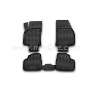 Novline Σετ Μπροστινά και Πίσω Πατάκια 4τμχ Τύπου Σκαφάκι για Opel Astra 2010+ Μαύρα Κωδικός: NLC.37.02.210K