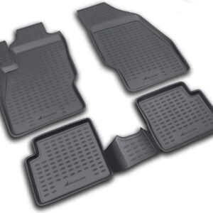 ΠΑΤΑΚΙΑ ΣΕ ΣΚΑΦΗ TPE ΛΑΣΤΙΧΟ ΓΙΑ OPEL CORSA D 09/2006-2014 / OPEL CORSA E 2014-2019  ΣΕ ΜΑΥΡΟ ΧΡΩΜΑ NOVLINE - 4 ΤΕΜ.