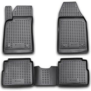 Novline Σετ Μπροστινά και Πίσω Πατάκια 4τμχ Τύπου Σκαφάκι για Opel Vectra 2003-2008 Γκρι Κωδικός: NLC.37.15.211K