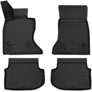 Novline Σετ Μπροστινά και Πίσω Πατάκια 4τμχ Τύπου Σκαφάκι για BMW Σειρά 5 2010-2013 Μαύρα Κωδικός: NLC.3D.05.32.210K