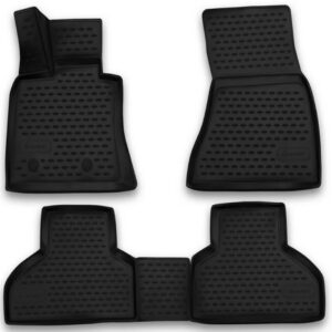 Novline Σετ Μπροστινά και Πίσω Πατάκια 4τμχ Τύπου Σκαφάκι για BMW X5 2013-2018 Μαύρα Κωδικός: NLC.3D.05.38.210K