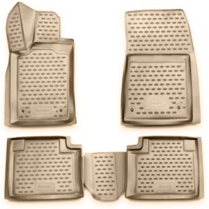 Novline Σετ Μπροστινά και Πίσω Πατάκια 4τμχ Τύπου Σκαφάκι για Jeep Grand Cherokee 2014+ Μπεζ Κωδικός: NLC.3D.24.09.212