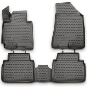 Novline Σετ Μπροστινά και Πίσω Πατάκια 4τμχ Τύπου Σκαφάκι για Kia Sportage 2010-2016 Γκρι Κωδικός: NLC.3D.25.33.211