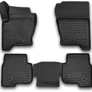 Novline Σετ Μπροστινά και Πίσω Πατάκια 4τμχ Τύπου Σκαφάκι για Land Rover Discovery 2014+ Μαύρα Κωδικός: NLC.3D.28.09.210