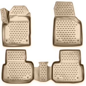 Novline Σετ Μπροστινά και Πίσω Πατάκια 4τμχ Τύπου Σκαφάκι για Land Rover Discovery 2014+ Μπεζ Κωδικός: NLC.3D.28.17.212