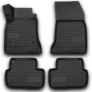 Novline Σετ Μπροστινά και Πίσω Πατάκια 4τμχ Τύπου Σκαφάκι για Mercedes-Benz GLA 2014 Μαύρα Κωδικός: NLC.3D.34.45.210K