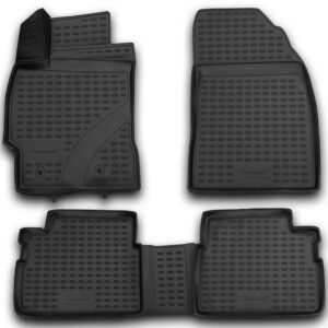 Novline Σετ Μπροστινά και Πίσω Πατάκια 4τμχ Τύπου Σκαφάκι για Toyota Corolla Volvo V90 2013-2019 Μαύρα Κωδικός: NLC.3D.48.68.210K