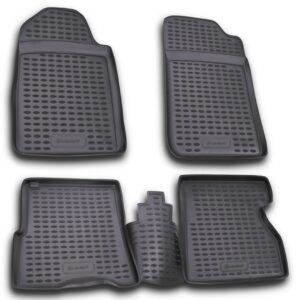 Novline Σετ Μπροστινά και Πίσω Πατάκια 4τμχ Τύπου Σκαφάκι για Renault Kangoo Γκρι Κωδικός: NLC.41.02.211