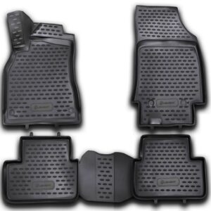 Novline Σετ Μπροστινά και Πίσω Πατάκια 4τμχ Τύπου Σκαφάκι για Renault Fluence 2010 Γκρι Κωδικός: NLC.41.19.211K