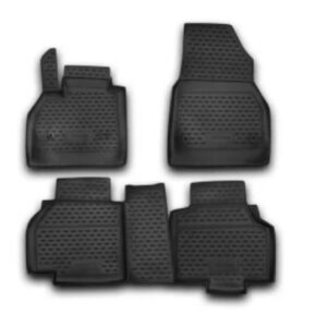 Novline Σετ Μπροστινά και Πίσω Πατάκια 4τμχ Τύπου Σκαφάκι για Renault Kangoo 2008+ Μαύρα Κωδικός: NLC.41.24.210K