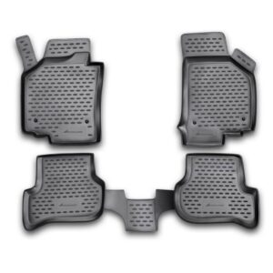 Novline Σετ Μπροστινά και Πίσω Πατάκια 4τμχ Τύπου Σκαφάκι για Seat Leon 2005-2013 Μαύρα Κωδικός: NLC.44.02.210