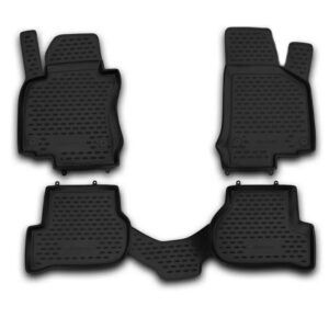 Novline Σετ Μπροστινά και Πίσω Πατάκια 4τμχ Τύπου Σκαφάκι για Skoda Octavia Μαύρα Κωδικός: NLC.45.03.210K