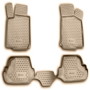 Novline Σετ Μπροστινά και Πίσω Πατάκια 4τμχ Τύπου Σκαφάκι για Skoda Octavia 1996-2004 Μπεζ Κωδικός: NLC.45.09.212K