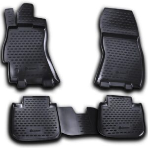 Novline Σετ Μπροστινά και Πίσω Πατάκια 4τμχ Τύπου Σκαφάκι για Subaru Legacy 2010-2015 Μαύρα Κωδικός: NLC.46.09.210K