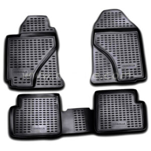 ΠΑΤΑΚΙΑ ΣΕ ΣΚΑΦΗ TPE ΛΑΣΤΙΧΟ ΓΙΑ TOYOTA COROLLA 2002-2007  ΣΕ ΜΑΥΡΟ ΧΡΩΜΑ NOVLINE - 4 ΤΕΜ.